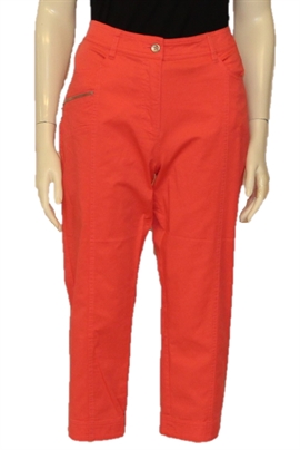 Brandtex orangerøde stumpe bukser